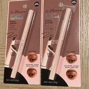 le mercerie shape defined brow pencil deep brown 2 pack